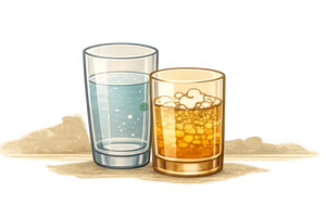 Plain or sparkling water